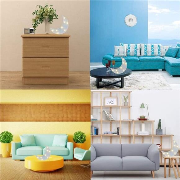 Decorative LED Crescent Moon Marquee Sign - Moon Marquee Letters LED - Picture 5 of 8